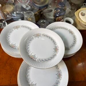 Juego de 12 platos de postre porcelana tsuji