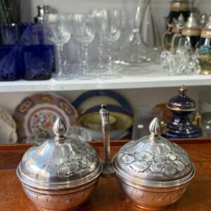 Set de yerbera y azucarera de platería