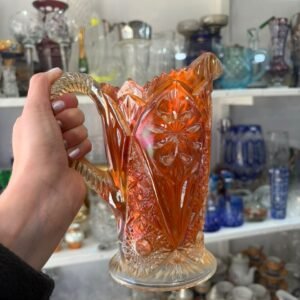 Jarra mediana carnival glass