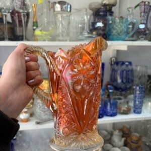 Jarra mediana carnival glass