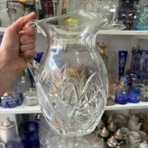 Jarra cristal súper tallado con pico vertedor