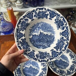 Set de 5 platos hondos ingleses de colección