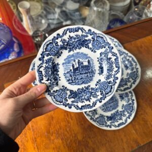 Set de 5 platos de pan ingleses de colección