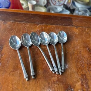 Juego de 6 cucharas de té platería