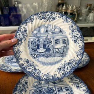 Set de 4 platos de postre ingleses de colección johnson bros