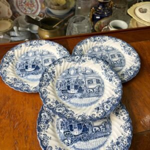 Set de 4 platos de postre ingleses de colección johnson bros