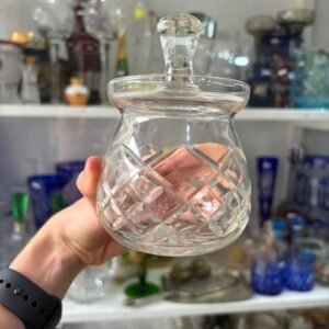 Dulcera de cristal tallado