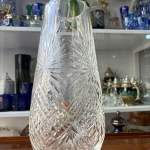 Florero de cristal súper tallado