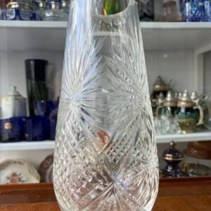 Florero de cristal súper tallado