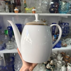 Tetera porcelana verbano con oro