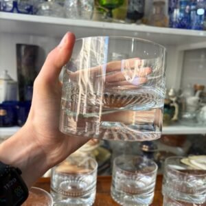 Juego de 7 vasos de cristal de whisky