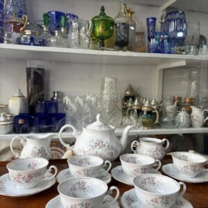 Juego de té de porcelana para 6 personas