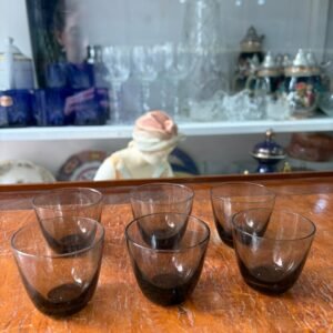 Juego de 6 vasos chupitos ideales para shot o licor cristal fume