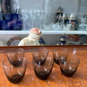 Juego de 6 vasos chupitos ideales para shot o licor cristal fume