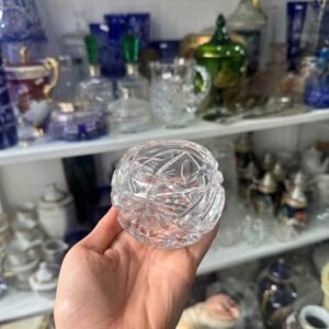 Florero violetero o jazminero cristal súper tallado