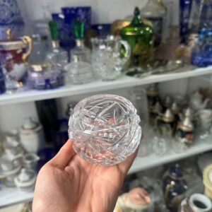 Florero violetero o jazminero cristal súper tallado