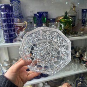 Centro de mesa o bombonera cristal súper tallado