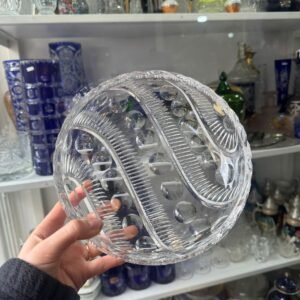 Centro de mesa aleman cristal súper tallado