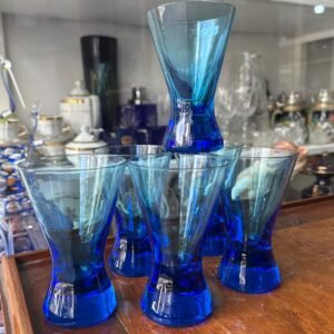 Juego de 6 vasos azules