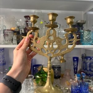 Candelabro 3 velas de bronce