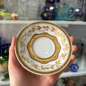 Plato porcelana con oro