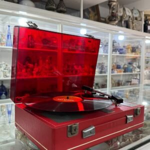 Tocadiscos o bandeja giradiscos con radio AM electrico y a pilas