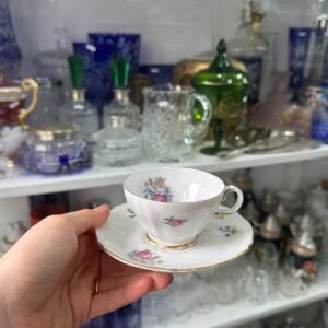 Dúo de café porcelana verbano