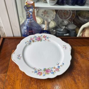Masitero o plato de torta porcelana verbano