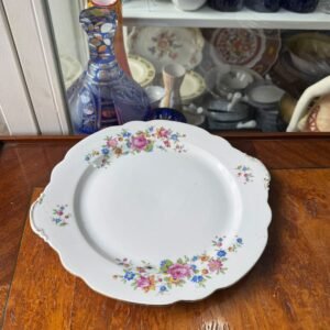Masitero o plato de torta porcelana verbano