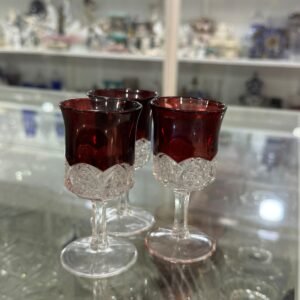 Set de 3 copas rubi