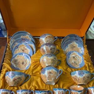 Juego de té y café porcelana japonesa pintada a mano