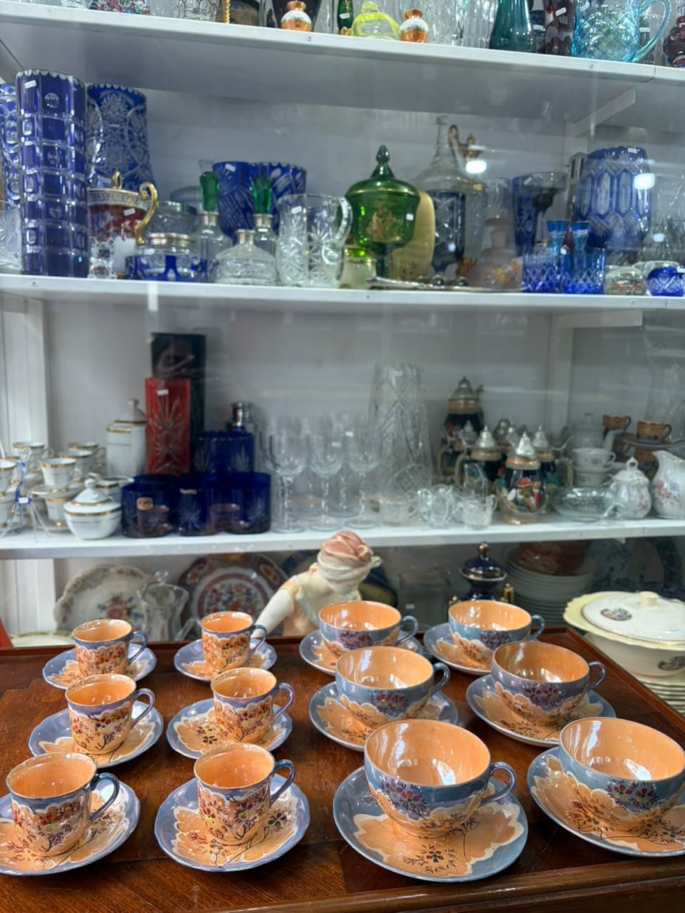 Juego de té y café porcelana japonesa pintada a mano - Imagen 6