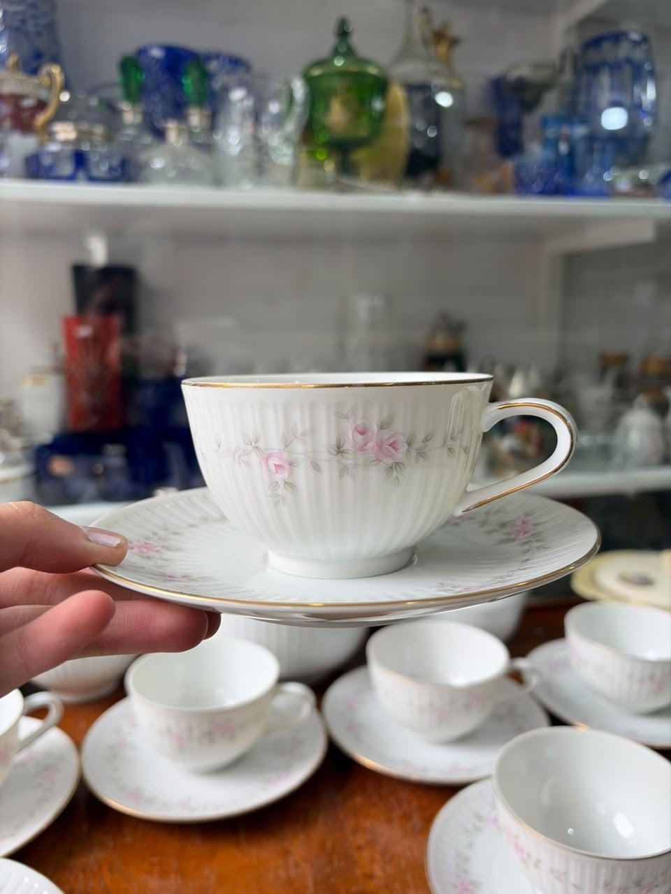 Juego de té porcelana tsuji completo para 12 personas - Imagen 9