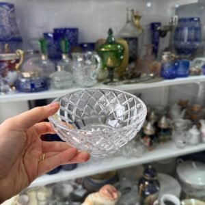 Despojador cristal tallado checoslovaco