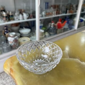 Despojador cristal tallado checoslovaco