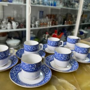 Juego de 7 dúos de café ingleses