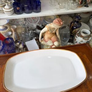 Fuente porcelana verbano con oro