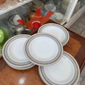 Juego de 12 platos hondos porcelana verbano