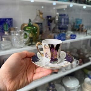 Dúo de café porcelana tornasalada alemana