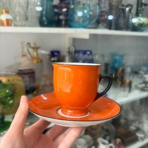 Dúo de chocolate porcelana checoslovaca