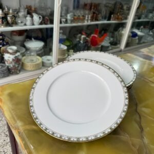 Set de 4 platos playos porcelana LIMOGES
