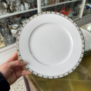 Set de 4 platos playos porcelana LIMOGES