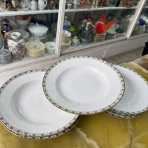 Juego de 6 platos hondos porcelana LIMOGES