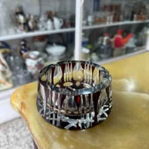 Cenicero cristal tallado