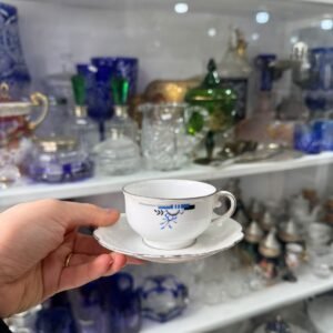 Dúo de café porcelana checoslovaca