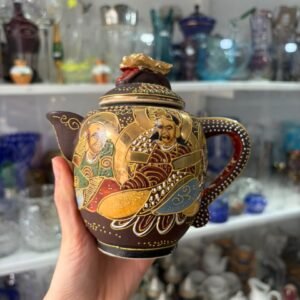 Tetera petit o lechera porcelana satsuma pintada a mano con oro