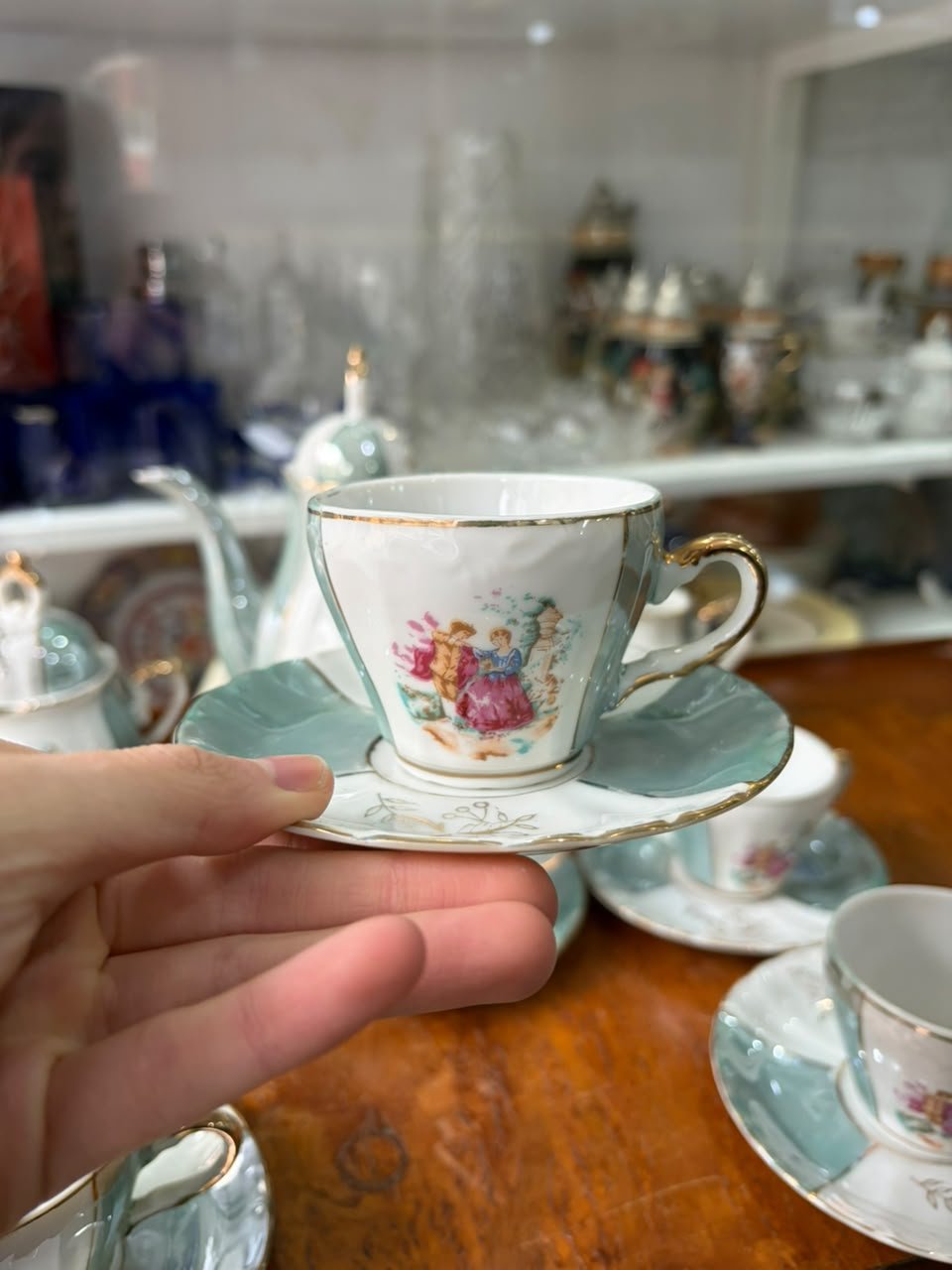 Juego de café para 6 personas con cafetera musical - Imagen 3