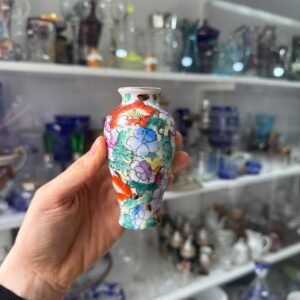 Florero petit oriental pintado a mano