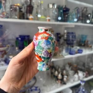 Florero petit oriental pintado a mano