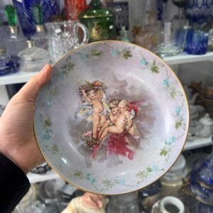 Plato de porcelana BAVARIA pintado a mano